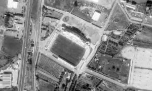 Vue aérienne du stade Armand-Cesari de Furiani