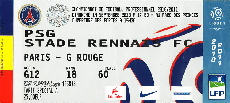 PSG  Rennes 00, 19/09/10, Ligue 1 1011  Histoire du #PSG