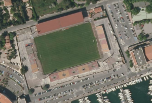 Vue aérienne du stade Francis-Turcan