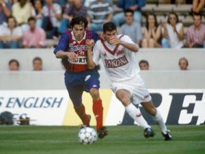 Jean-Luc Sassus à la lutte avec Zidane