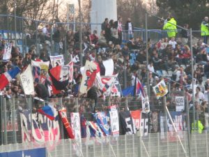 Les supporters parisiens présents au Stadium Nord