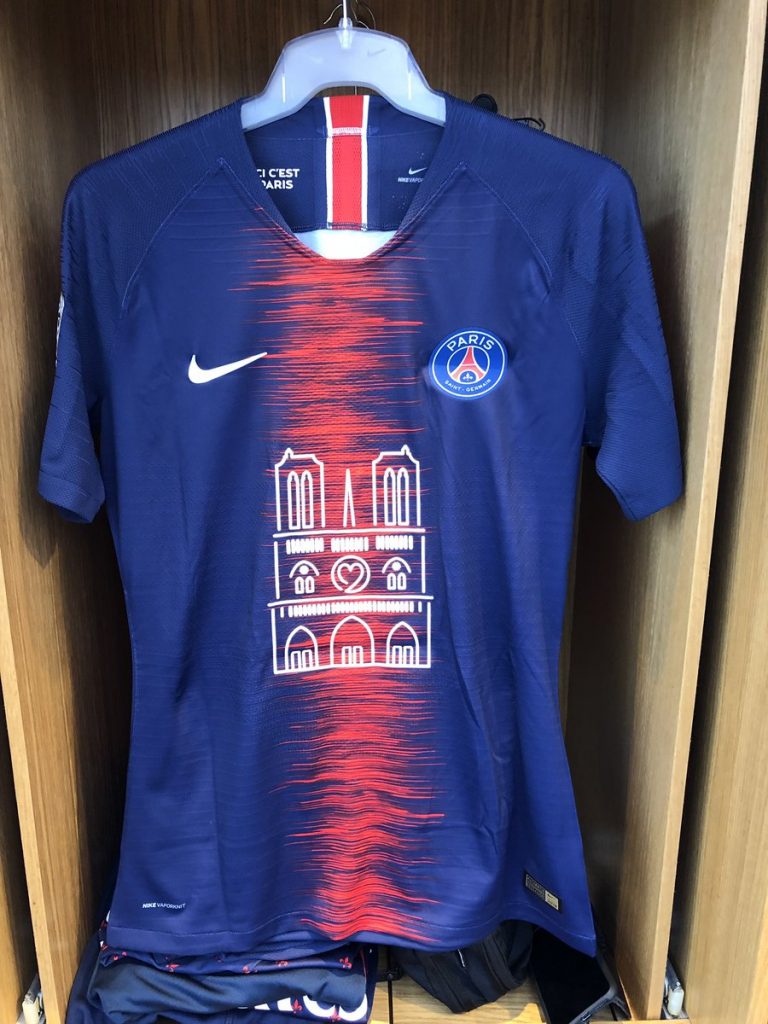 Maillot Psg Notre Dame Original Taille L Neuf + Facture Et Documuents