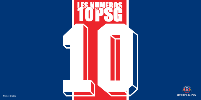 Les numeros 10 du PSG