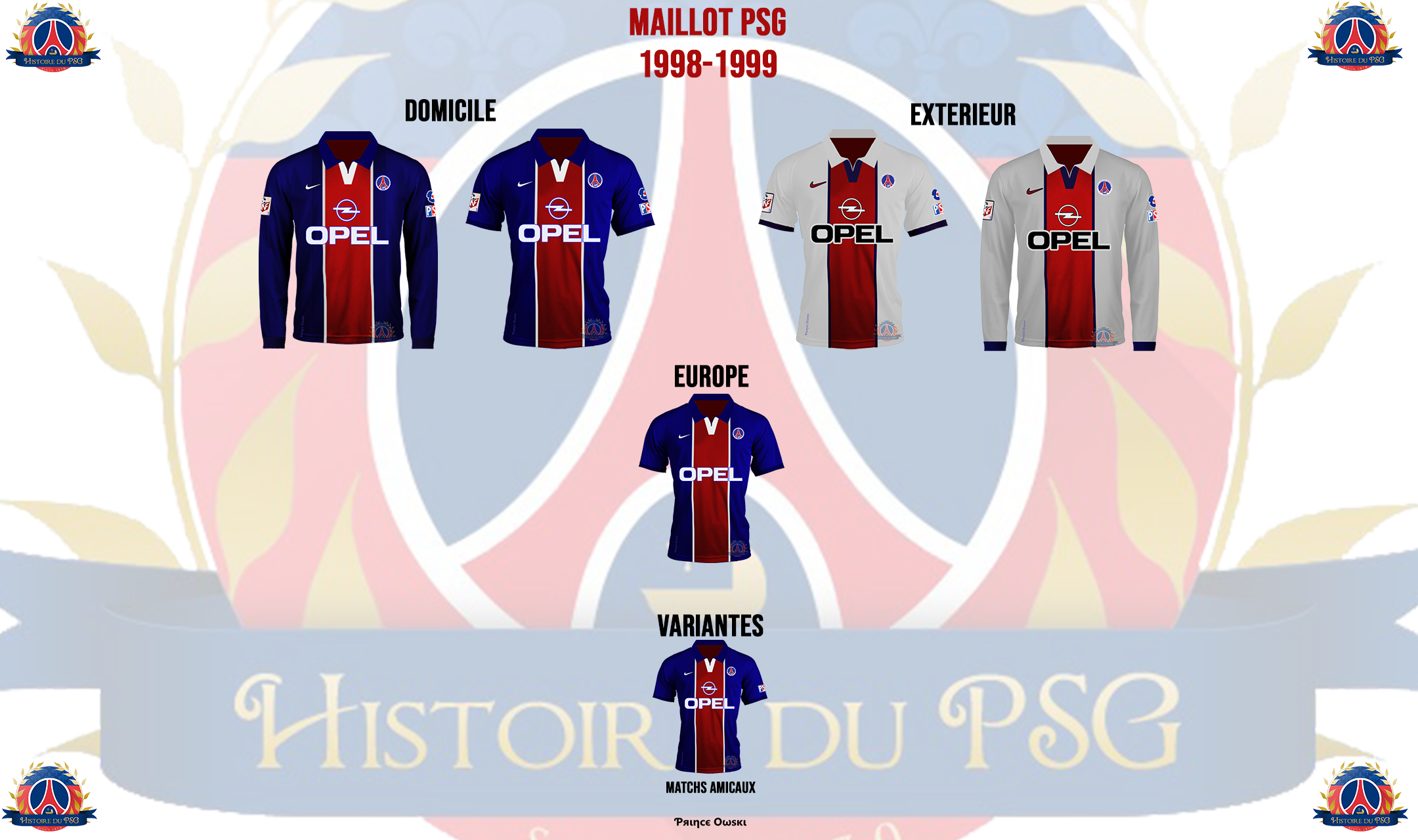 L'historique des maillots du PSG : Les années 1990 - Histoire du #PSG