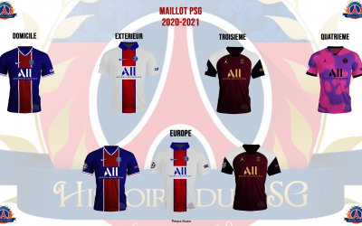 L&rsquo;historique des maillots du PSG : Les années 2020